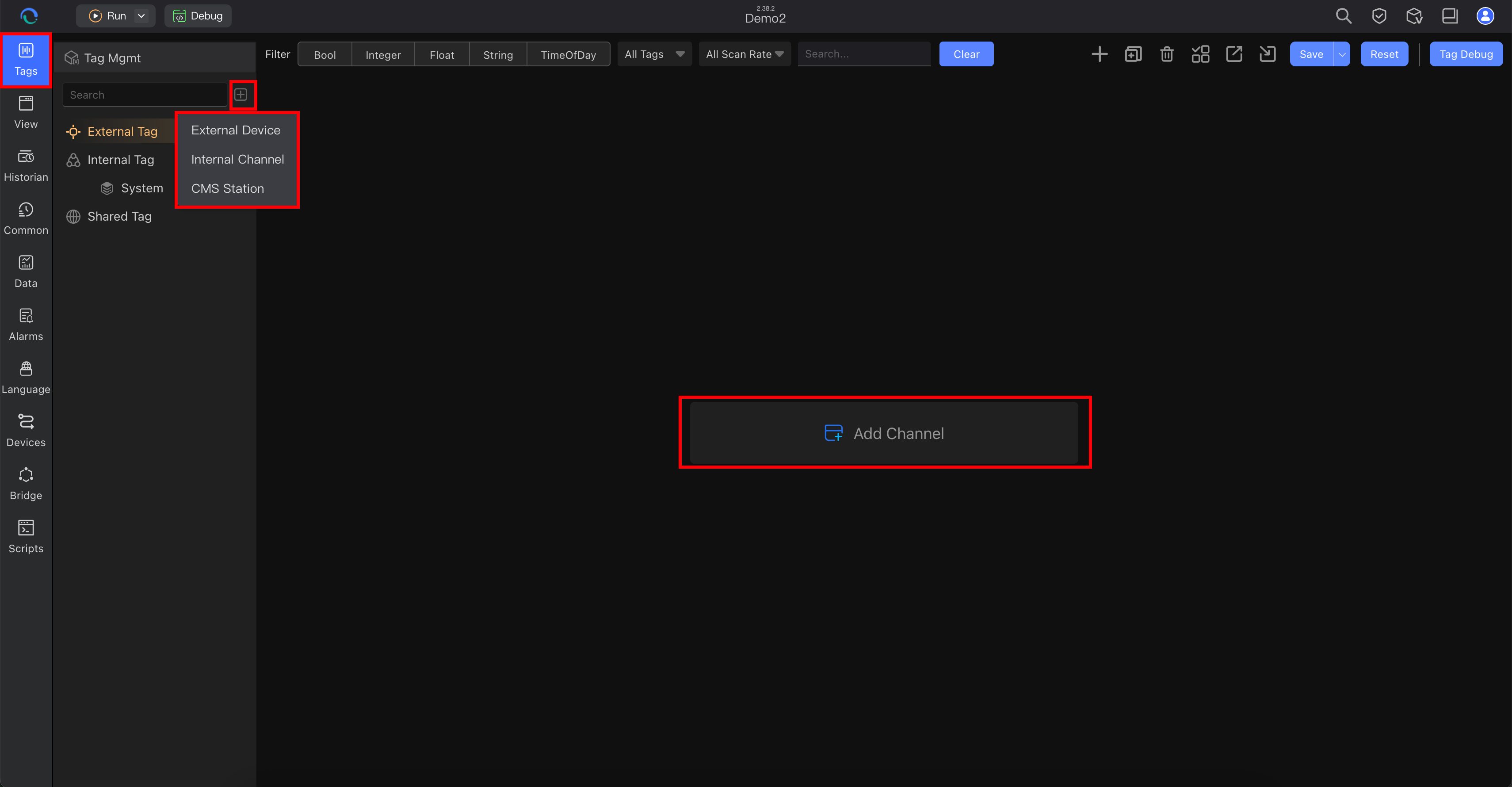 Tag Configuration